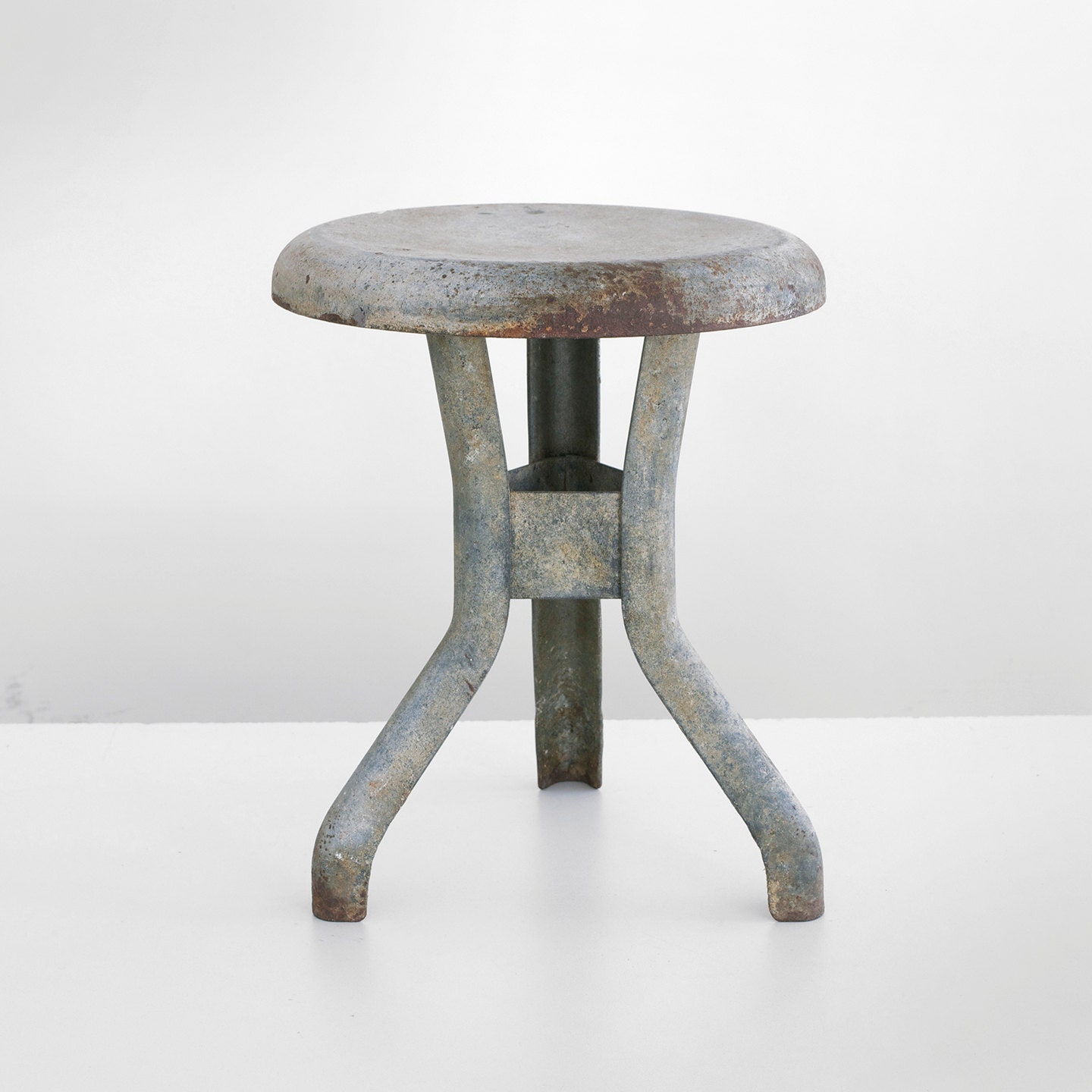 antique milk stool galvanized stool vintage stool by homeandhomme