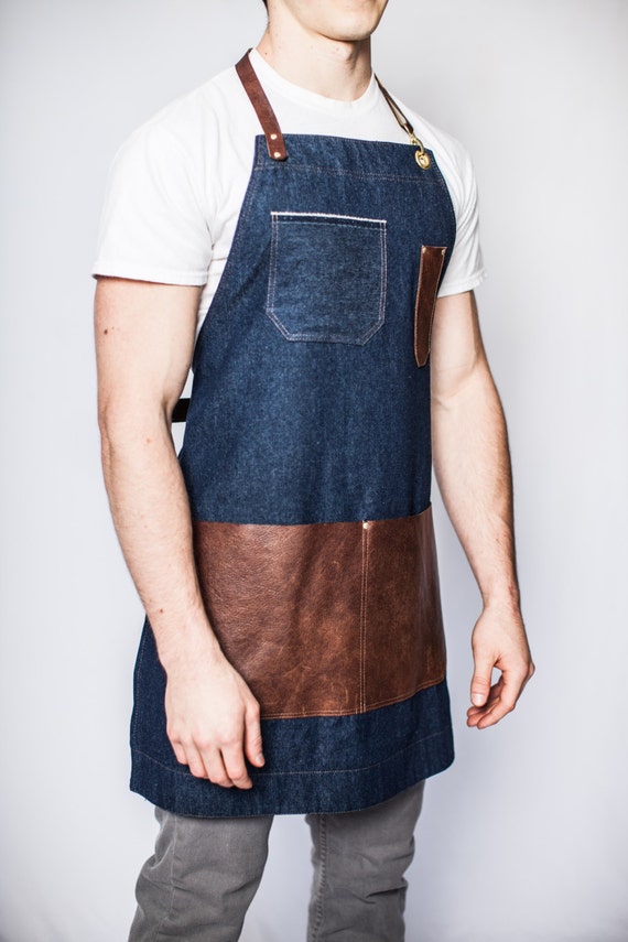 Download Limited Edition Denim & Reclaimed Leather Apron