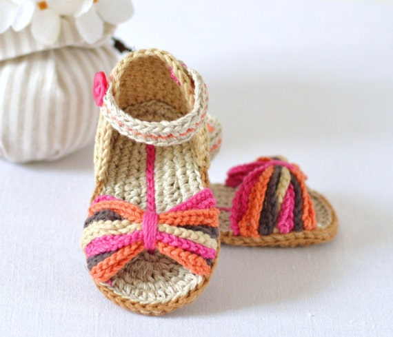 CROCHET PATTERN Baby Sandals Paris Style Baby Shoes Easy