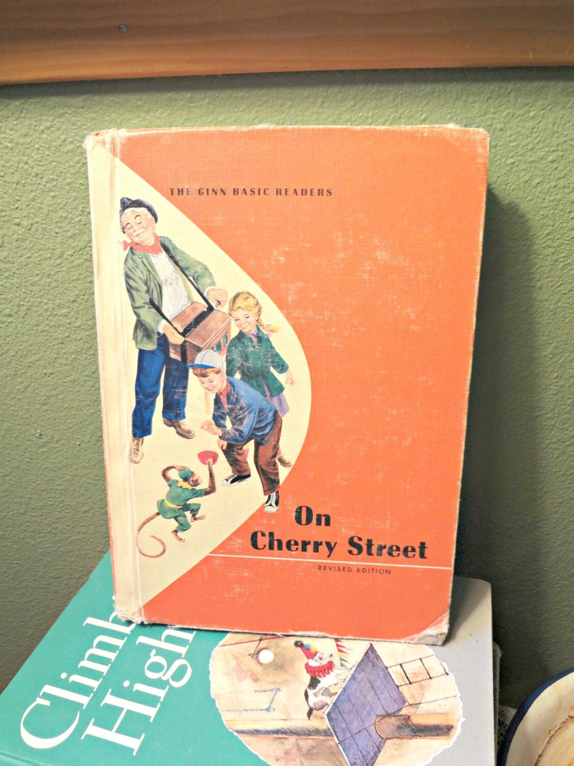 Vintage School book 1961 On Cherry Street First Reader