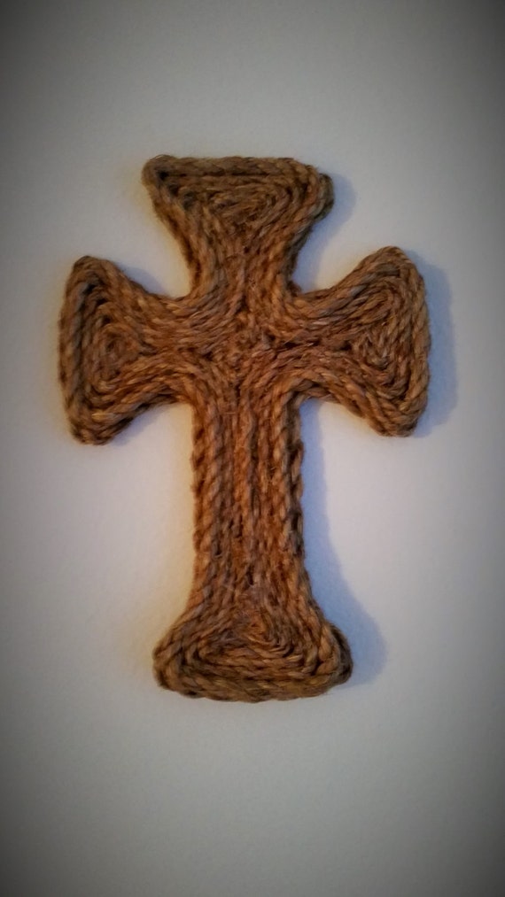 Nautical Natural Color Rope Cross