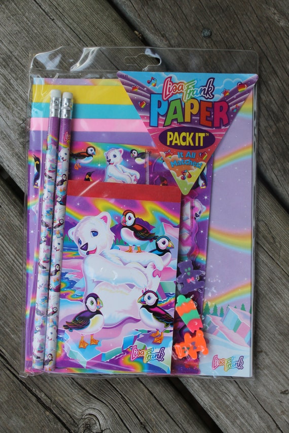 Ultra Rare SEALED Lisa Frank Stationary Paper Pack-It Roary