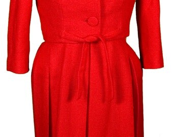 1960s Medium Dress Jacqueline Kennedy Onassis Jackie O Suit Set Office Tweed Designer Mink Collar Audrey Hepburn Mod Breakfast at Tiffanys