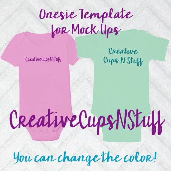 Download Items similar to Mock Up for Onesies - Onesie Front and ...