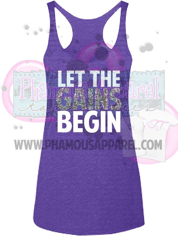 let the gains begin t shirt