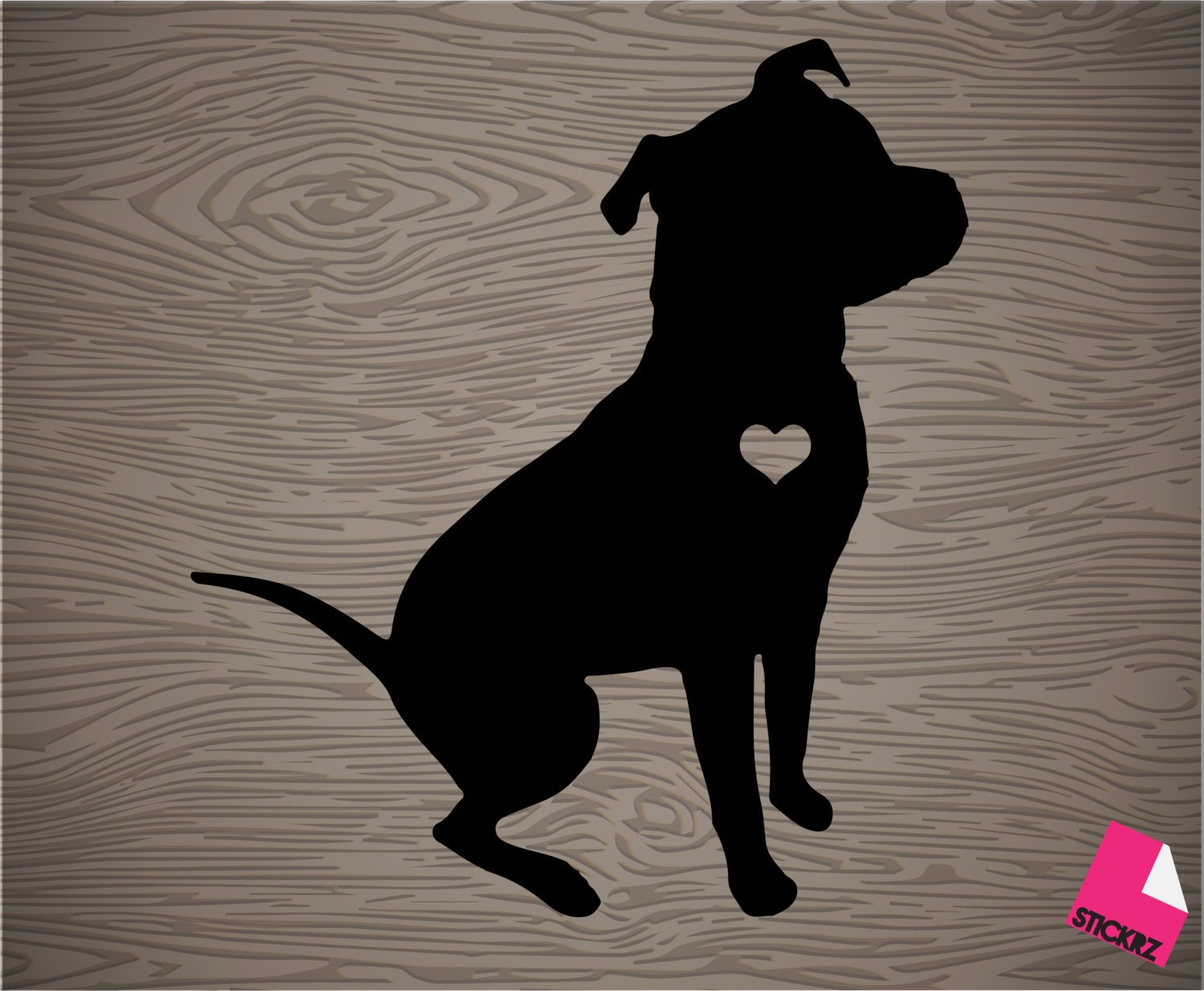 Download pit bull silhouette vinyl decal sticker free shipping by ...