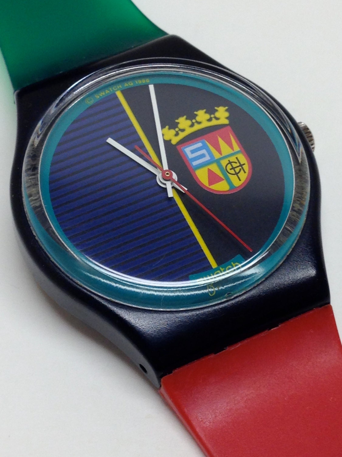 Vintage Swatch Watch Sir Swatch 1986 by ThatIsSoFunny on Etsy