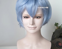 Neon Genesis Evangelion EVA <b>Rei Ayanami</b> short thick blue cosplay wig - il_214x170.772234914_c2dq