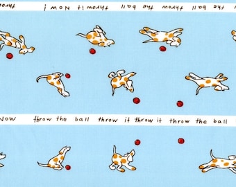 Heather Ross - Munki Munki Fabric - Spot the Dog on Poplin - Out Of Print OOP VHTF