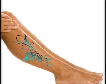 Temporary Tattoo Butterfly Leg Ultra Thin Realistic Fake Tattoos
