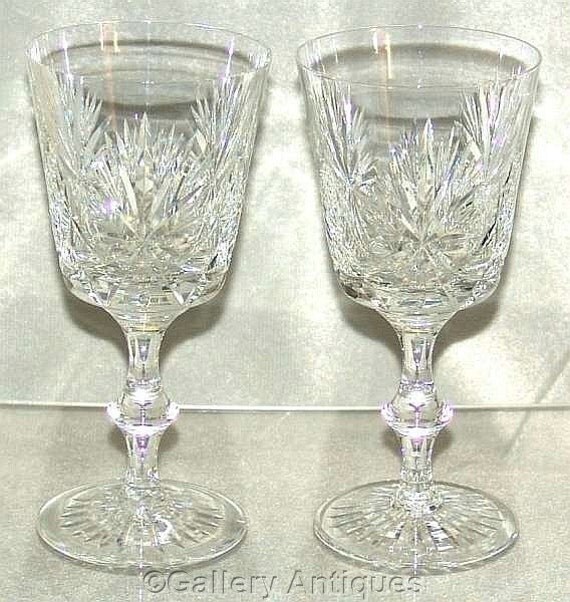 Vintage Pair of Edinburgh Crystal Star of by GalleryAntiques