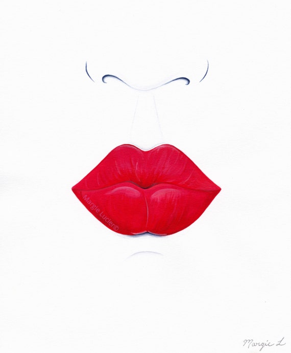 Print Lips Stock Photos And Images - RF