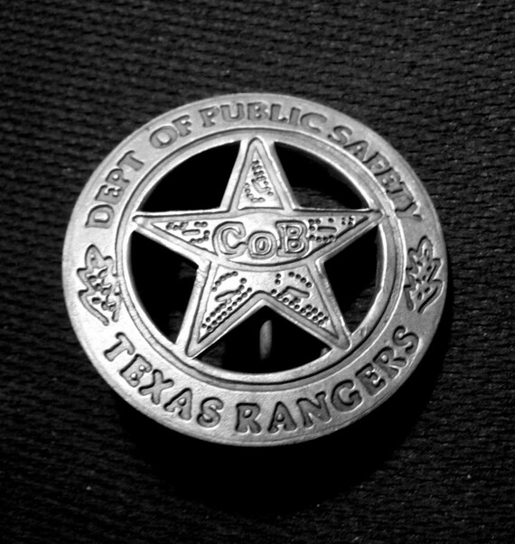 Wild West Texas Ranger Badge Company B Mexican by AntiqueHunting