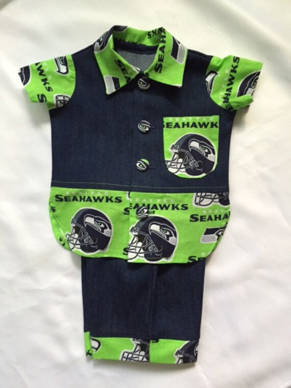 Seattle Seahawks Baby Boy 2 piece Outfit