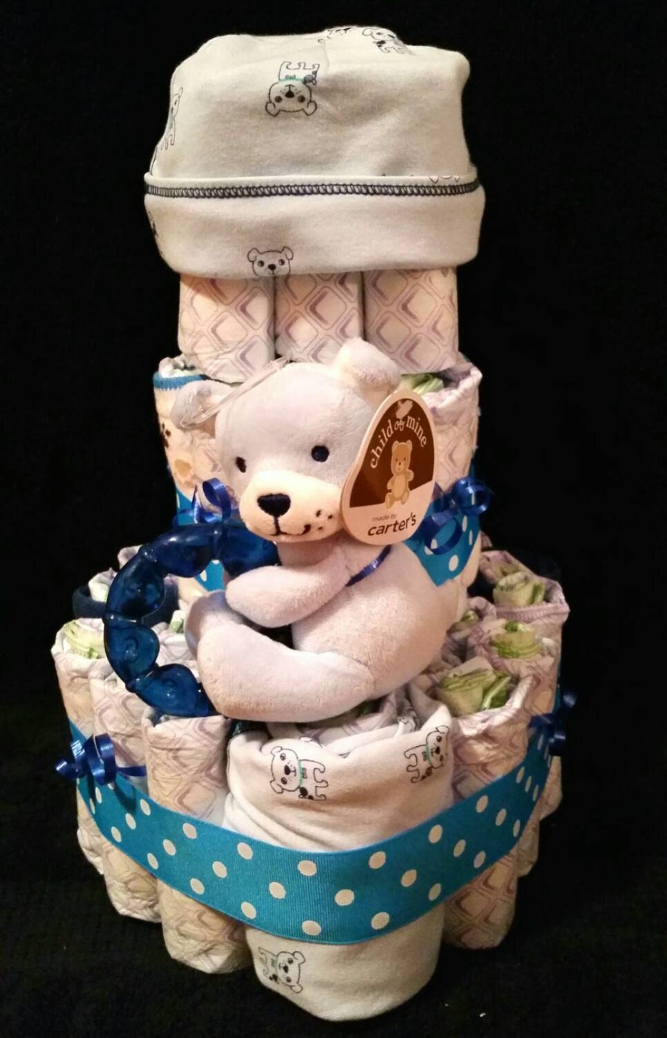 Dog Themed Diaper Cake. Would make an adorable by BundlesOfLove4U