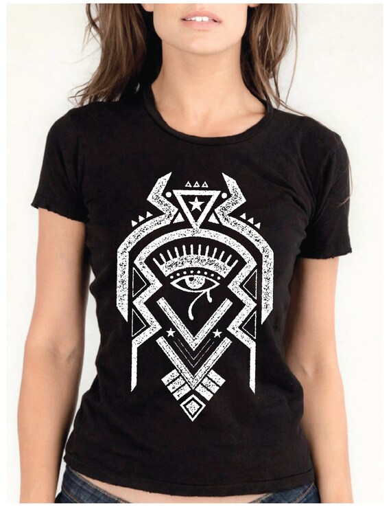 Mystic Ritual Womens Black Tee Shirt By Overurhead On Etsy 