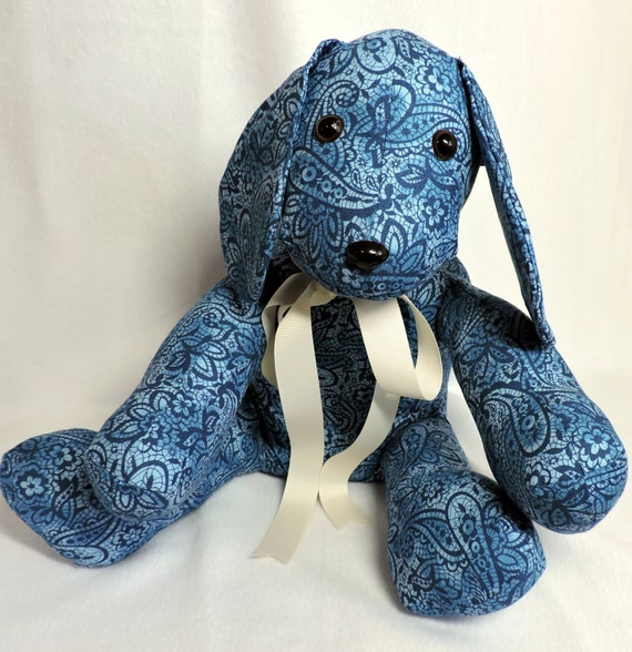 large blue stuffed animal