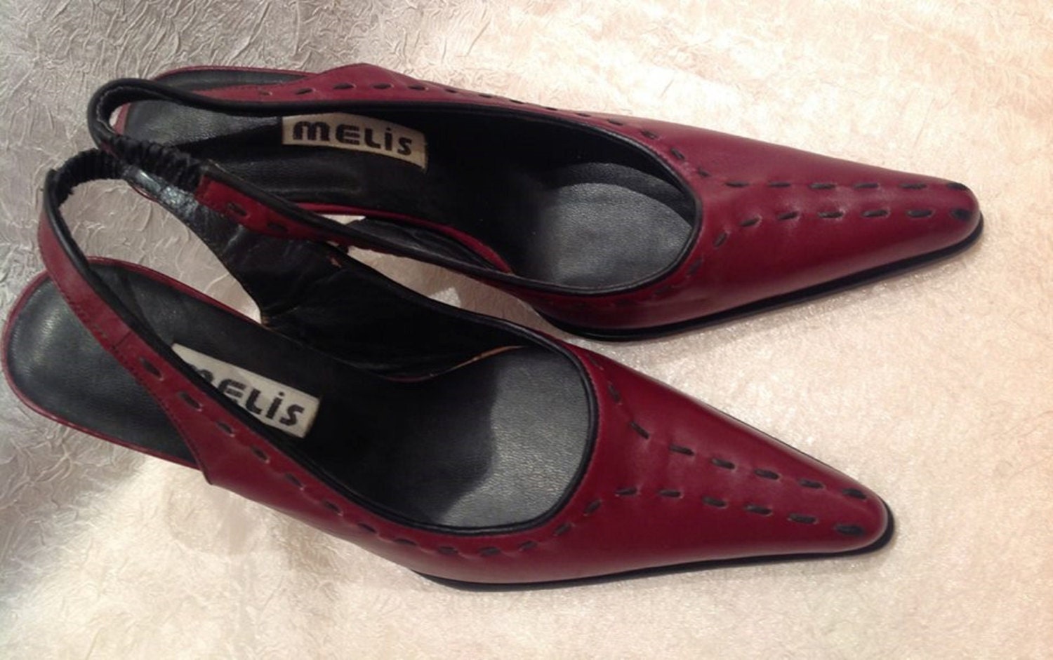 ruby red high heel shoes