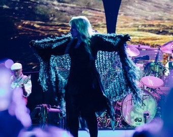 As Worn by Stevie Nicks Shawl, Black Stevie Nicks Clothing for Fleetwood Mac Concert Outfit Stevie Shawl Women Accessories