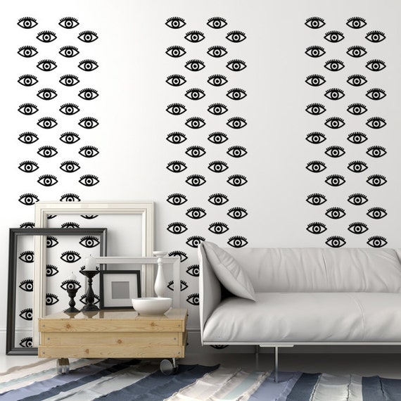 Eye Wall Decal, Eye Wall Decor, Modern Wall Decor, Eye Dorm Decor, Eye