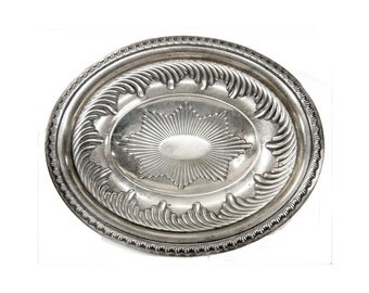 Antique Fruit Bowl Silver Plate Pedestal Bowl 1900s