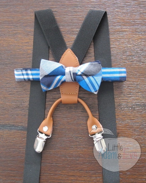 Items similar to Toddler Bow Tie and Suspenders, Toddler, Toddler Bows ...