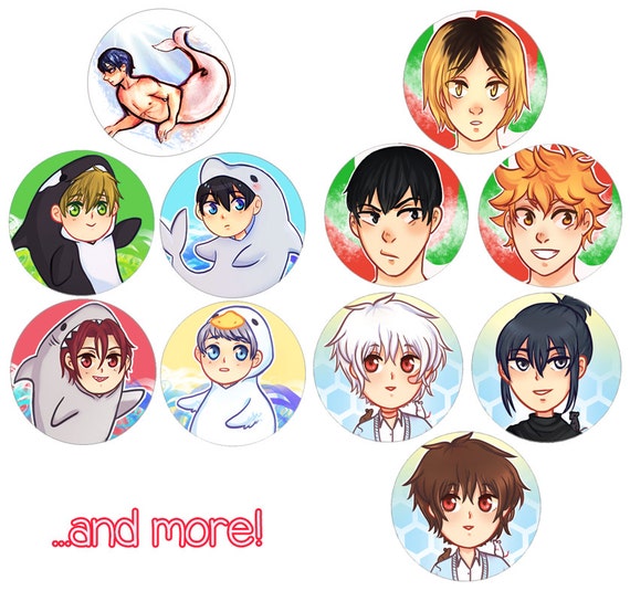 zodiac in the order signs of by Anime Cambrasine Haikyuu KNB Buttons SNK Kuroshitsuji Free CCS