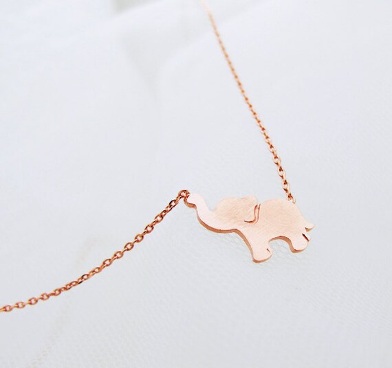 Jewelry rose Elephant Necklace, gold gold elephant bracelet Rose Elephant