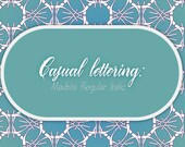 Digital Font | INSTANT DOWNLOAD | Font - Mavblis (Regular) Italic font |one font file | Open Type Font (.otf)