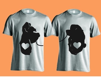 Disney Couple Shirts Lady and the Tramp - Just Married, His and Hers, Wedding Gift, Anniversary Gift