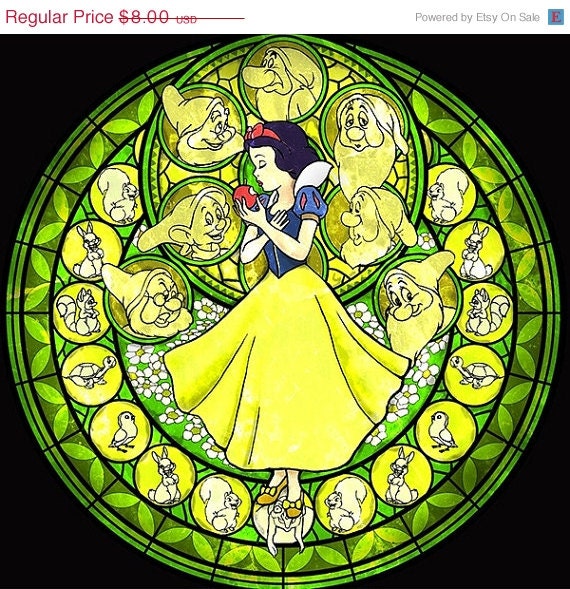 ON SALE Counted Cross Stitch Patterns - Snow white  - 19.71" x 19.14"  - L768