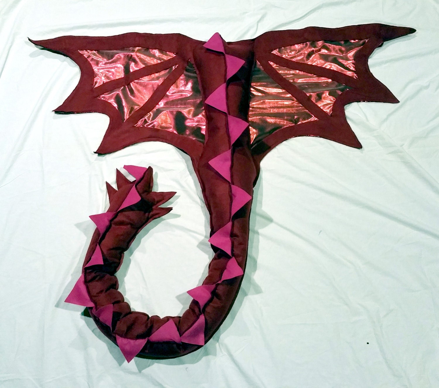 Dragon Wings &amp; Super Long Tail Costume Kids Ages 2 to Adult
