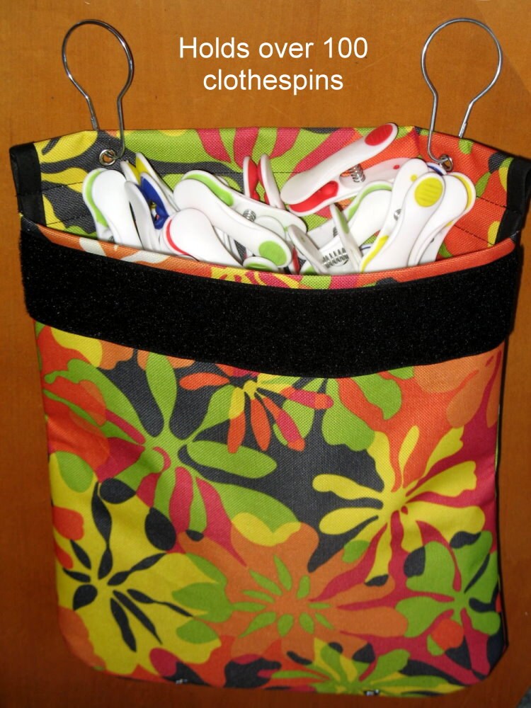 Clothespin Holder Bag Waterproof XL Heavy Duty