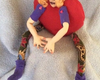 Cloth Doll, Elf, Diana's DZines, Dolls, handmade,OOAK