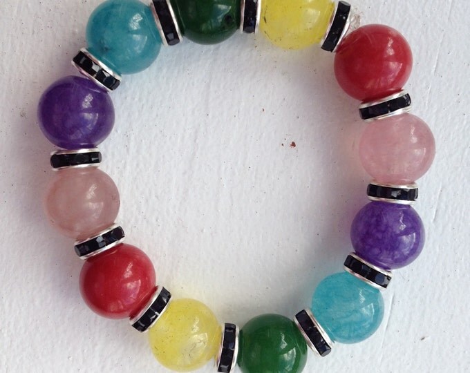 Candy Jar Collection children's colourful Agate bracelet