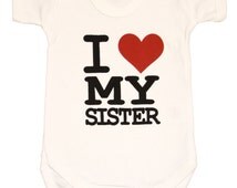 Popular items for i love my sister on Etsy