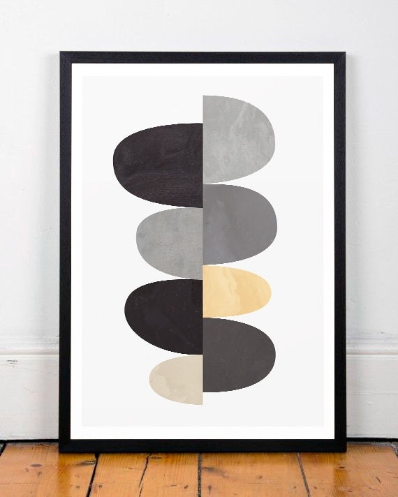 Geometric art print Abstract art Scandinavian art