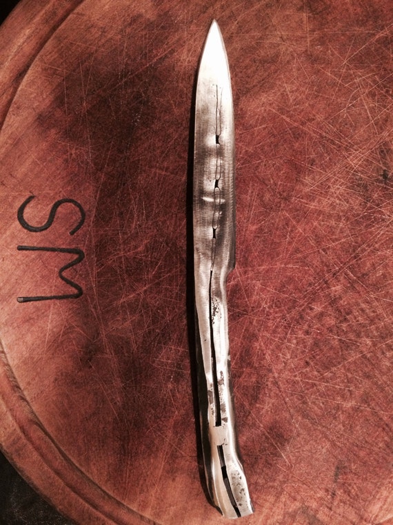 Custom hand made horseshoe knife by HorseshoeKnives on Etsy