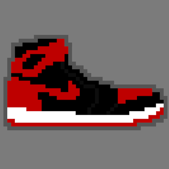 Items similar to Pixel Air Jordan 1 on Etsy