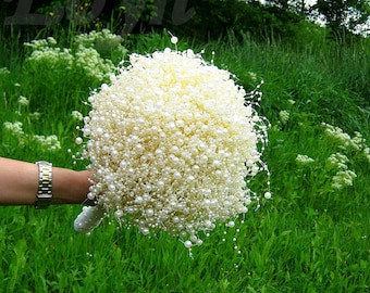 Pearl brooch bouquet, ivory pearl bouquet, custom pearl bouquet, bride bouquet,BROOCH BOUQUET, and video with this gorgeous bouquet