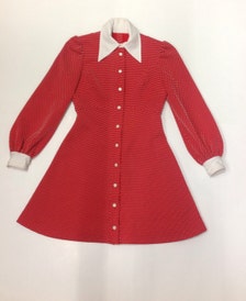 Vintage 1960's red mini dress