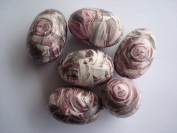 Pink roses easter eggs