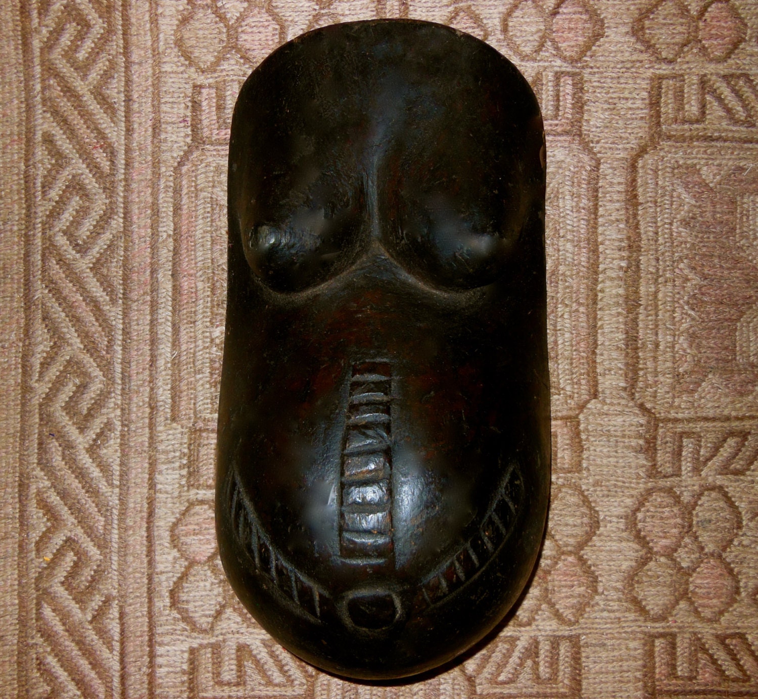 African Makonde Tribal Pregnant Body Mask Carved by EthosEthnicArt