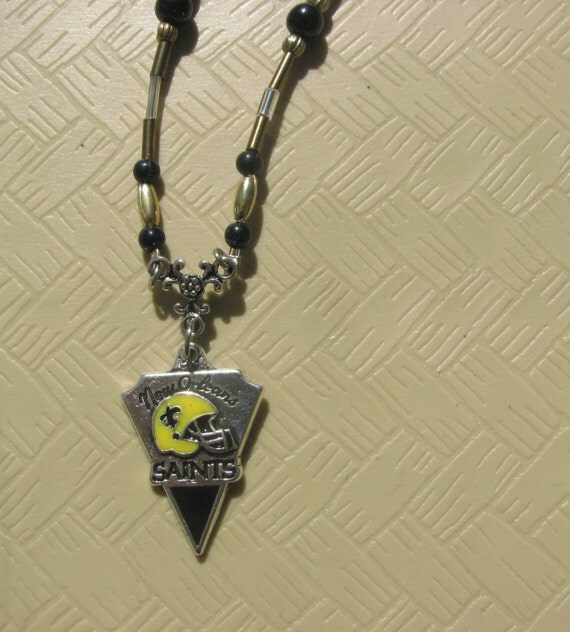 New Orleans Saints charm necklace