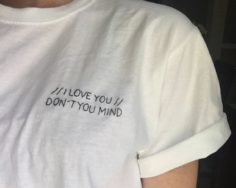 The 1975 'Pressure' Inspired Embroidered T-Shirt