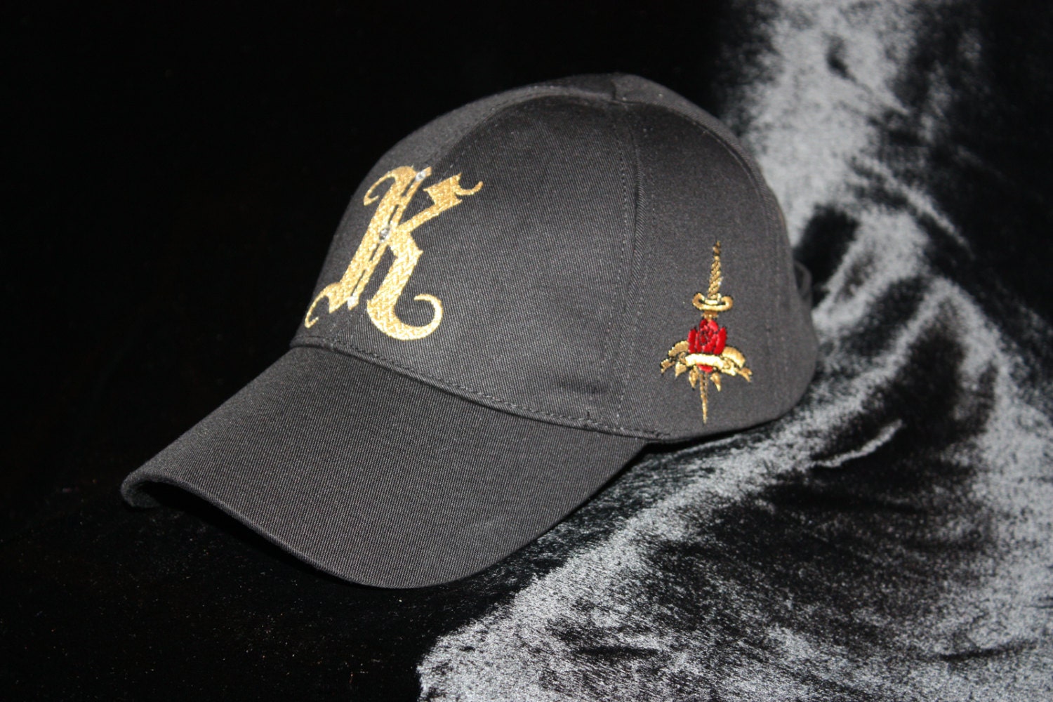 Monogram Hat Cool Baseball Cap Urban Wear Rebel Chic Glam