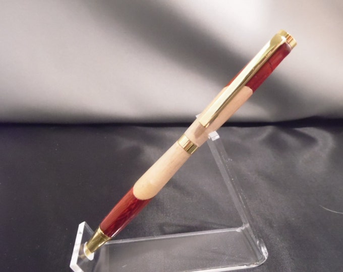 Slim Cross Style Twist Pen in choice of colors 24k Gold finish