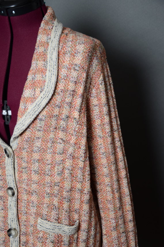 Pendleton Sweater Knit Cardigan Wrap Bohemian Vintage