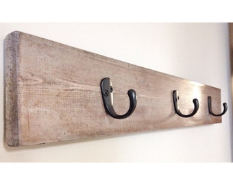 Rustic Wooden Coat Hooks Rack, Rustic Home Decor, Rustic Furniture, Contemporary Knobs, Farmhouse Decor, Home Decor