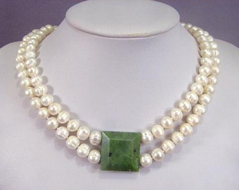 Necklace Canada Jade 25mm Square Pendant Half Choker NSCJ5753